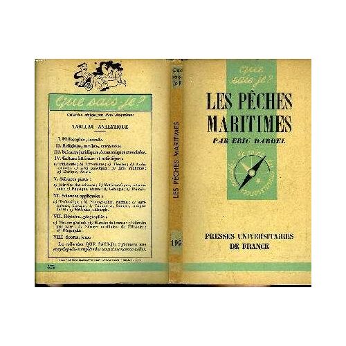 Que Sais-Je? N° 199 Les Pêches Maritimes
