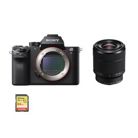 Sony Alpha 7R II hybride 42.4 mpix + objectif SEL 28-70MM F3.5-5.6 OSS + 64GB SD card