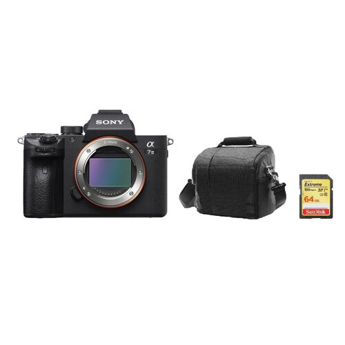 Sony Alpha 7 III (A7 III) 24.2 Mpix + 64GB SD card + camera Sac