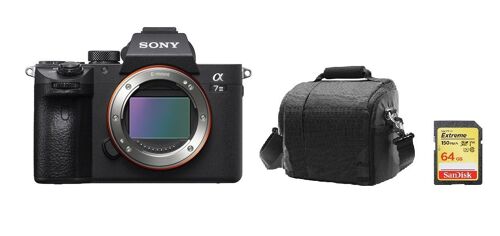Sony Alpha 7 III (A7 III) 24.2 Mpix + 64GB SD card + camera Sac