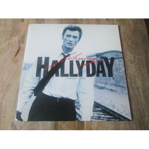 Album 33t Vinyle Johnny Hallyday -(Rock'n'roll Attitude) - 1985 - France