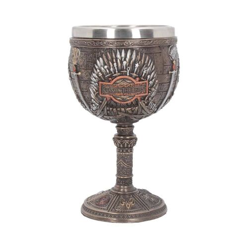 Stunning Game Of Thrones Iron Throne Chalice - Collectible Goblet