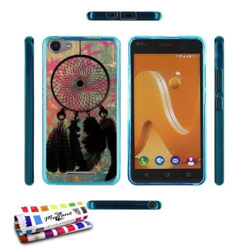 COQUE WIKO JERRY ATTRAPE-REVES SILICONE BLEU SOUPLE (TPU)