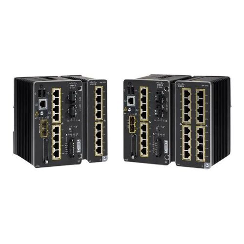 Cisco Catalyst IE3300 Rugged Series - Commutateur - Géré - 10 x 10/100/1000 (8 PoE+) + 2 x SFP - Montage sur rail DIN - PoE+ (360 W) - alimentation CC