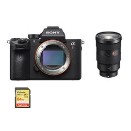 Sony Alpha 7R III hybride 42.4 mpix + objectif SEL 24-70MM F2.8 GM + 64GB SD card
