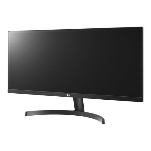 LG 29WK500-P - Écran LED - 29" - 2560 x 1080 UWFHD @ 75 Hz - AH-IPS - 250 cd/m² - 1000:1 - 5 ms - 2xHDMI - couvercle arrière texturé noir, base en métal noir, avant noir