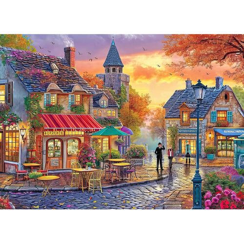 FEW-Puzzle 1000 Pièces Puzzle 1000 Pièces Adultes - Route Néon Classique Puzzles Cadeau
