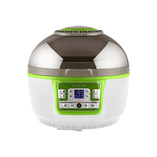 Klarstein VitAir Turbo - Friteuse avec peu d'huile - 9 litres - 1.4 kWatt - blanc/vert