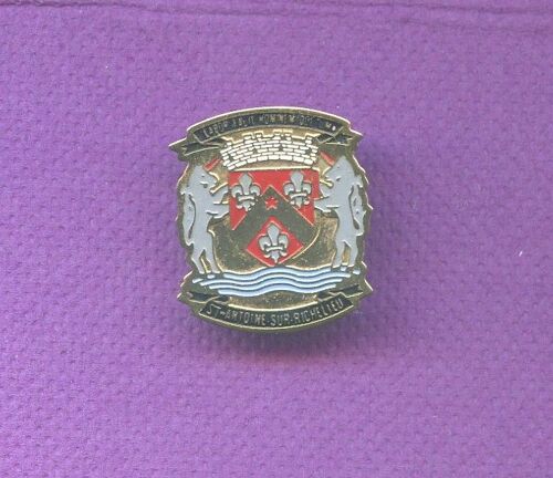 Rare Pins Ville De Saint Antoine Sur Richelieu Blason Licorne Lys N908