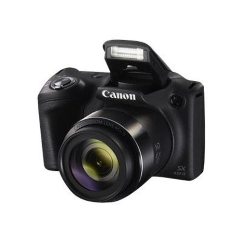 Appareil photo Compact Canon PowerShot SX432 IS Noir compact - 20.5 MP - 720 p / 25 pi/s - 45x zoom optique - Wi-Fi, NFC - noir