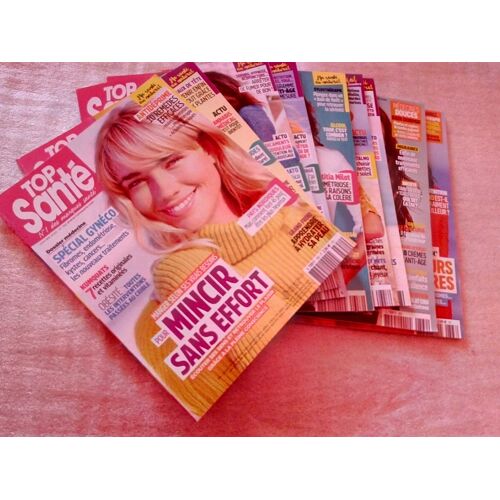 Lot De 9 Magazines Top Santé De Janvier À Juillet Et Novembre À Décembre 2020