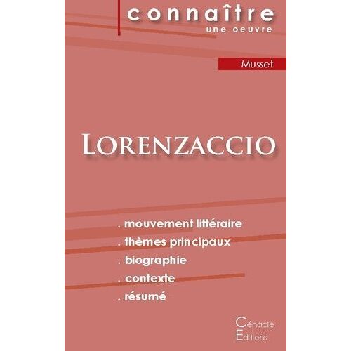 Lorenzaccio - Fiche De Lecture