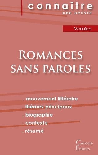Romances Sans Paroles - Fiche De Lecture