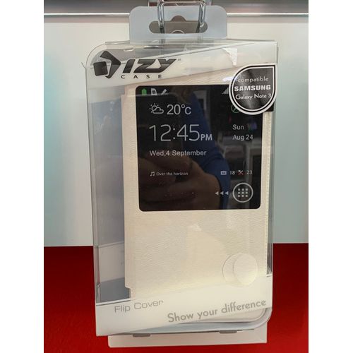 Omenex Flip Cover - Coque De Protection Pour Téléphone Portable - Blanc - Pour Samsung Galaxy Note 3