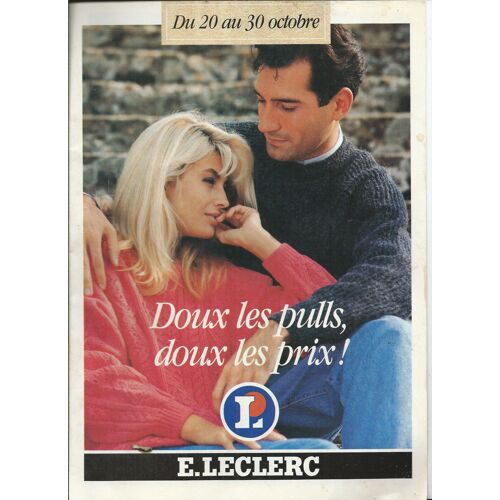 Catalogue E. Leclerc 20/10/1984 Doux Les Pulls, Doux Les Prix ! Modèles Hommes & Femmes