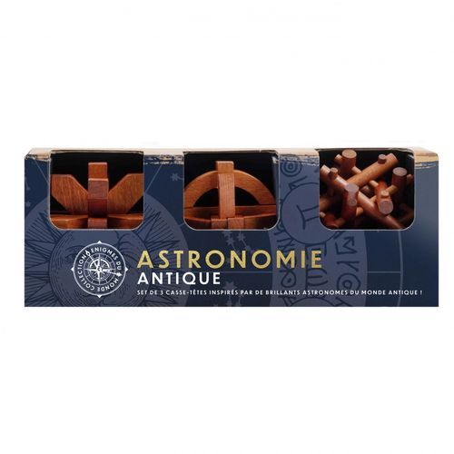 Casse Tete Antique Set 3 Casse Tetes Bois Astronomie Antique