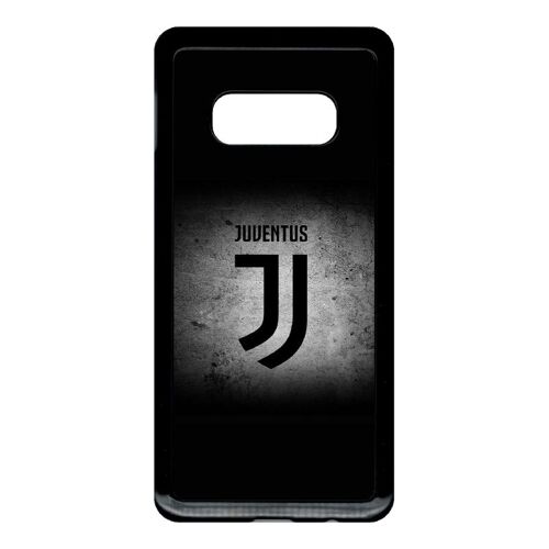 Coque Pour Smartphone - Juventus Foot Logo Fond Noir - Compatible Avec Samsung Galaxy S10e - Plastique - Bord Noir