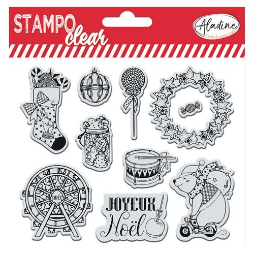 Tampon Stampo Clear Parade De Noël