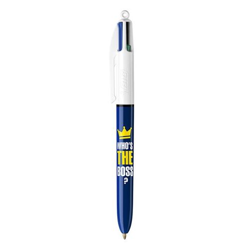 Stylo Bille 4 Couleurs Corps Message Who S The Boss
