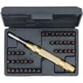 Jeu 36 chiffre et lettre à frapper 4 mm + pointeau percuteur automatique laiton BGS