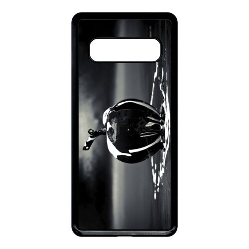 Coque pour smartphone - Apple black - compatible avec samsung Galaxy S10 - Plastique - bord Noir