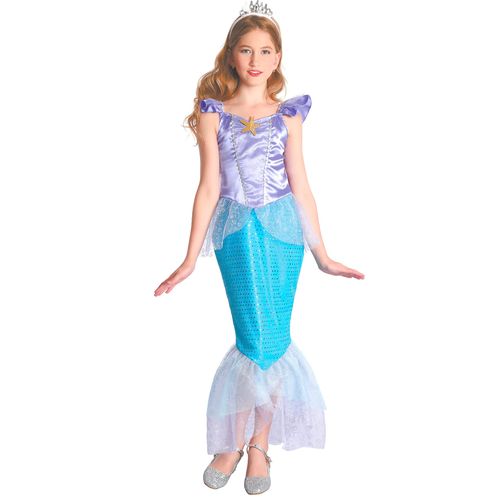 Déguisement Sirène Fille - Taille: S 4-6 Ans (110-120 Cm)