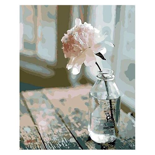 Peinture Par Numéros Fleur Blanche