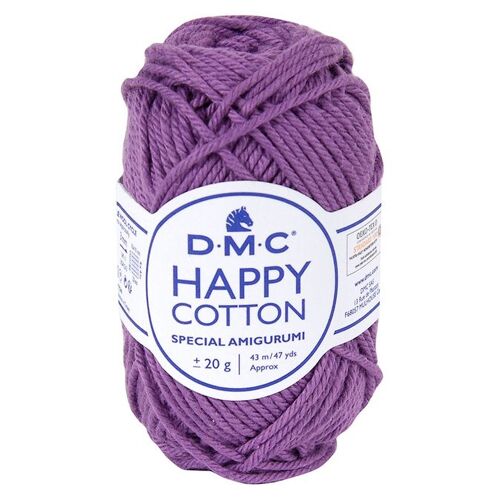 Fil Crochet Happy Cotton Spécial Amigurumi 754 Cerise