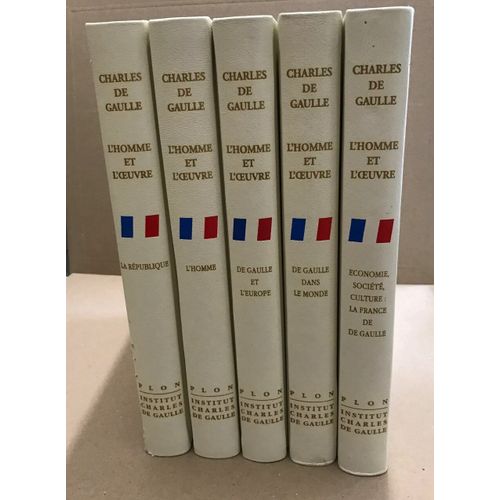 Charles De Gaulle / L'homme Et L'oeuvre / Premiere Édition Numérotée / Complet En 5 Tomes