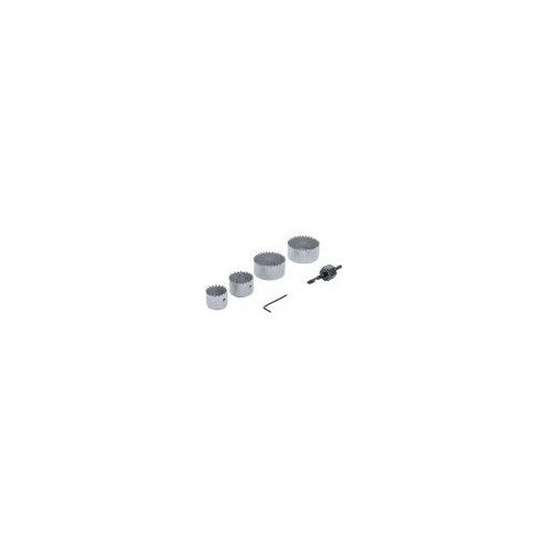 Jeu 4 scies cloches bois plâtre Ø 32 - 54 mm profondeur 24 mm foret de centrage BGS