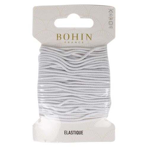 Cordon Élastique Rond Blanc 8,25 M