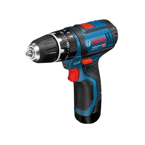 Bosch Perceuse-visseuse à percussion sans fil GSB 12V-15, avec 2 x 2.0 Ah Li-Ion batterie - 06019B690H