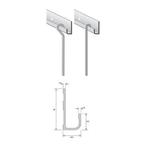 Tige Pour Cimaise En Aluminium Époxy Blanc 4 X 4 Mm 1,5 M