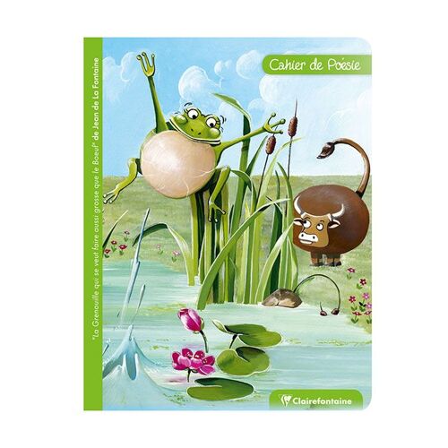 Cahier De Poésie La Fontaine 17 X 22 Cm
