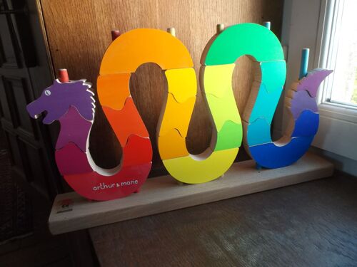 Dragon Arthur Et Marie Puzzle Bois