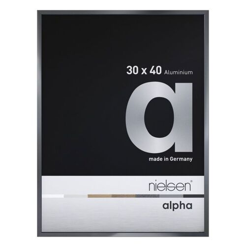Cadre en aluminium Alpha Gris ardoise