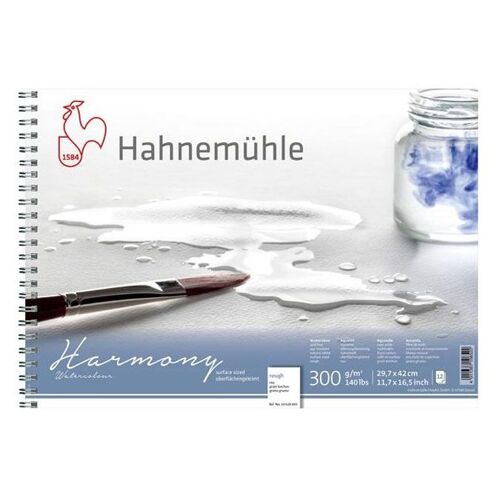 Bloc De Papier Aquarelle Harmony Grain Torchon 12 Feuilles