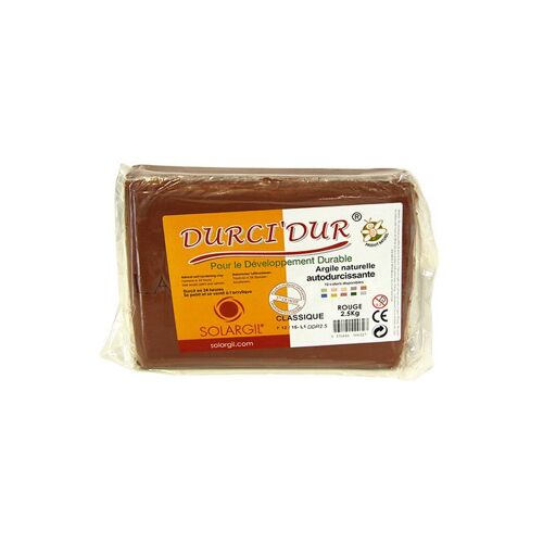 Argile Rouge Durci Dur Auto,Durcissante 2,5 Kg