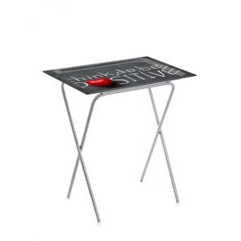 Don Hierro - Table Pliante Avec Plateau Amovible, Petite Table D'appoint Pliante Pour Cuisine, Camping, Terrasse, Jardin, Ada-61