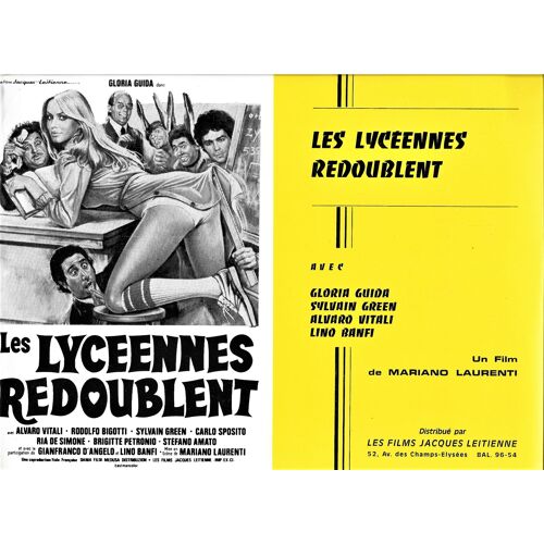Les Lycéennes Redoublent, Synopsis, Mariano Laurenti, Gloria Guida, Alvaro Vitali, Rodolfo Bigotti