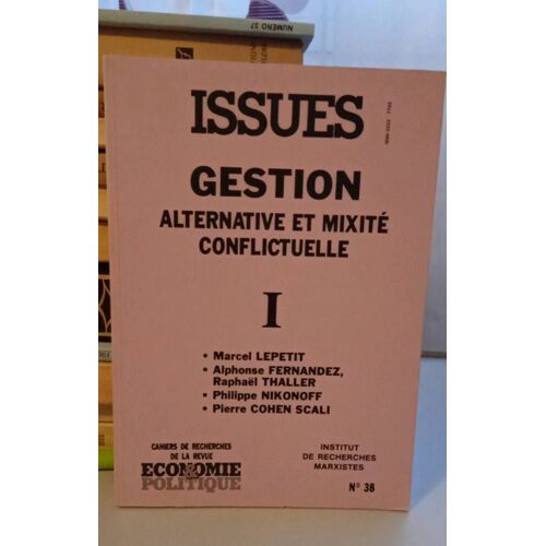 Issues Cahiers De Recherches De La Revue Économie Politique Numéro 38