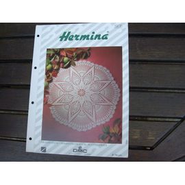 Dmc - Plaquette Explicative Hermina9-Napperon Crochet-