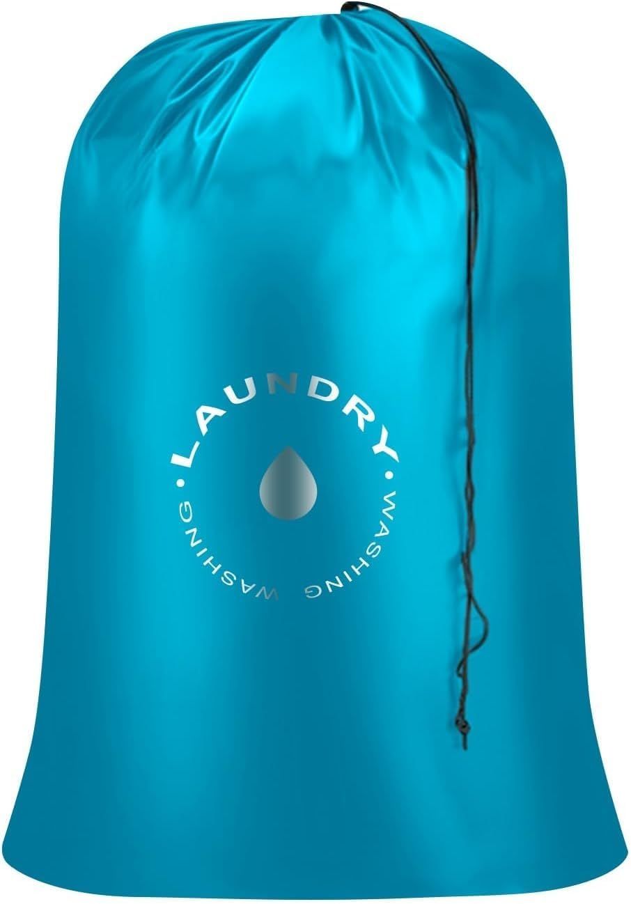 2 Grands Sacs à Linge Bleus, Sacs à Linge Pliables De 120 L, Sacs à