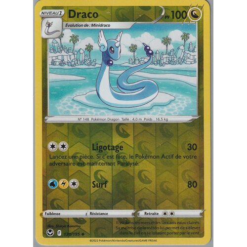 Carte Pokemon - Draco - 130/195 - Reverse - Eb12 Tempete Argentée -