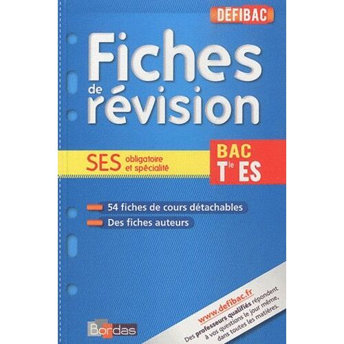 Ses Tle Es - Fiches De Révision