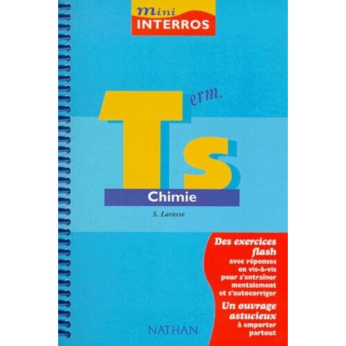 Chimie, Term - S
