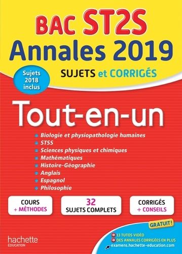 Annales Bac St2s - Tout-En-Un - Edition 2019