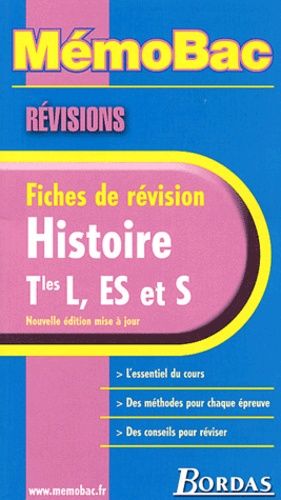 Histoire Tle L-Es Et S - Fiches De Révisions