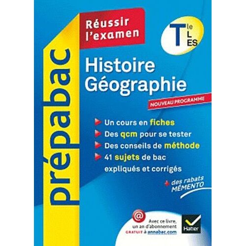 Histoire Géographie Tle L, Es