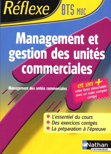 Management Et Gestion Des Unités Commerciales Bts